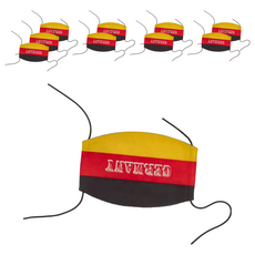 MI MI LEO 台灣製世界國旗口罩組 10入, 20 x 11.5cm, 德國國旗款