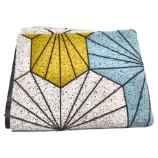 台灣 Life plus 北歐INS風 可剪裁絲圈除塵地墊 加大(120 x 80 x 1cm) 1950g, 綻放幾何 K, 1個