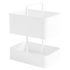 HOLA 和樂家居 Ink 鐵線收納餐具架 390g, 白色, 1個