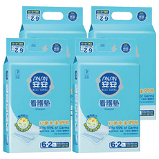 安安 看護墊 超強吸水性高分子吸收體 獨特封閉式設計, XXL(90 x 60cm), 8片, 4包