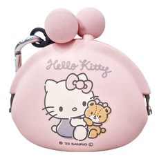 Hello Kitty 凱蒂貓 矽膠零錢包吊飾 K/T