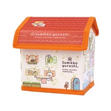 Sumikkogurashi 角落生物 屋型迷你置物籃, 1個, 橘色