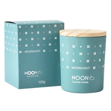MOON LIGHT 北歐設計手工香氛蠟燭 月光伯爵 + 草綠色, 1個, 3.5oz