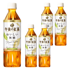 KIRIN 麒麟 午後紅茶 無糖紅茶 大吉嶺茶葉 兩段萃取製法 清新香氣 豐醇美味, 500ml, 5瓶