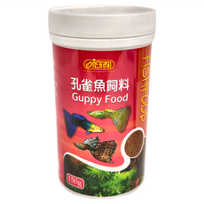 ISTA 伊士達 孔雀魚飼料 微粒粉狀, 粗蛋白質40%, 粗脂肪5%, 150g, 1瓶