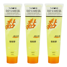 THRONE 斯儂恩 持久型整髮膠, 易塑型, 160g, 3條