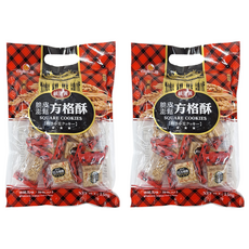 Chiao-E 巧益 脆皮澎鬆鹹蛋黃方格酥 蛋素, 150g, 2袋