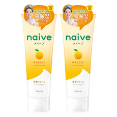 Kracie 葵緹亞 naive 娜艾菩 植物洗面乳 柚子, 130g, 2條