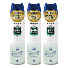 小林製藥 瞬間消臭浴廁用除臭噴霧 清新綠, 280ml, 3瓶