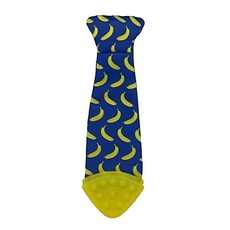 Tasty Tie 寶寶固齒領帶，內夾響紙，獨特夾扣設計, 19 x 6cm, 香蕉, 1入