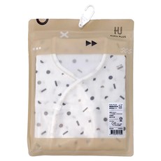 KU.KU Duckbill 酷咕鴨 KUKU PLUS 反手袖紗布肚衣，100%純棉，親膚柔軟, 6, 極簡幾何