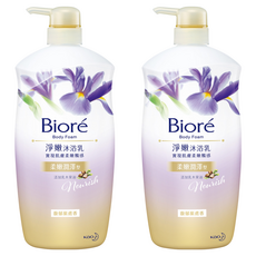 Biore 蜜妮 淨嫩沐浴乳 馥郁紫鳶香 柔嫩潤澤型, 1kg, 2瓶
