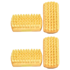 FALLER德國芙樂森詠木香 原木白豚鬃手部雙足清潔按摩刷, 單一顏色, 2個, 1入