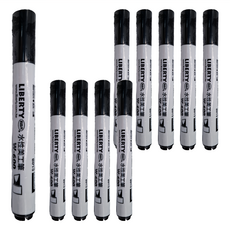 LIBERTY 利百代 水性美工筆 W-600 單色, 黑色, 10支