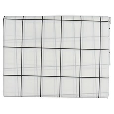 WE CHAMP PEVA防水防霉浴簾 附掛環 WTB-521, 180 x 180cm, 格子, 1個