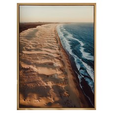 踏浪 40 x 30cm 金色 PS環保樹脂框+油畫布+松木內框