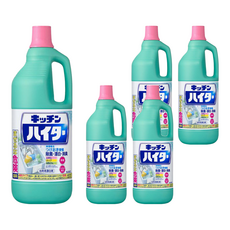 Kao 花王 Haiter 廚房清潔用漂白劑, 1.5L, 5瓶