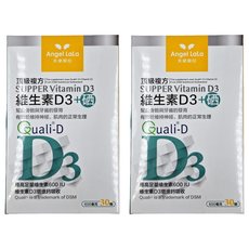 Angel LaLa 天使娜拉 頂級複方維生素D3+硒 600IU, 30顆, 600mg, 2罐