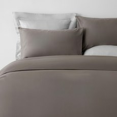 HOLA 和樂家居 PALETTE 250織素色純棉被套, 礫石灰