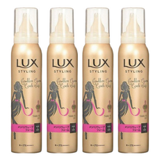 LUX 麗仕 俐落線條感美髮造型慕斯 強效定型 柔順光澤, 130g, 4瓶