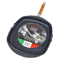 Antik Ars 可拆握柄不沾方形鑄鋁煎鍋 28*28cm 義大利製, 1個