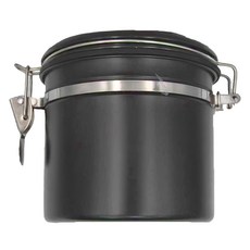 FANCY LIFE 咖啡豆密封罐 1.2L 黑色, 1罐