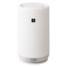 SHARP 夏普 圓柱空氣清淨機 FU-NC01-W, 360度呼吸式, 2kg輕盈, 小坪數空間設計, 白色