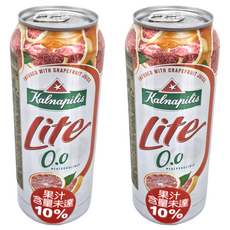 肯納無酒精啤酒風味飲 葡萄柚, 500ml, 2罐