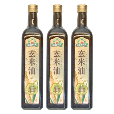 得意的一天 玄米油，植物固醇含量高達10000ppm，富含Y-穀维素8000ppm，含維生素E，日本JAS檢驗標準, 750ml, 3瓶