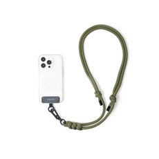ergomi knot | 8.0mm編織手機掛繩 松葉綠 es-strad-gk, 1條