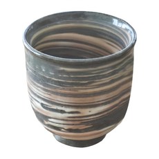 土物刷毛目湯吞 - 日本製, 長: 7.8cm / 高: 8.2cm / 滿水容量: 220mL, 陶瓷, 1個