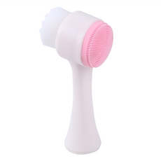 U-mop 雙頭軟毛洗臉刷 粉色, 3支