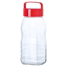 ADERIA 手提式長型梅酒醃漬玻璃瓶 9.5 x 29.5cm, 2L, 1個