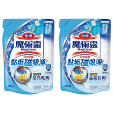 Kao 花王 Magiclean 魔術靈 清新海洋 地板清潔劑 補充包, 1.8L, 2包