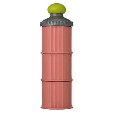 Betta 三層奶粉收納罐, 攜帶方便 使用方便 時尚外觀, 深粉, 1個