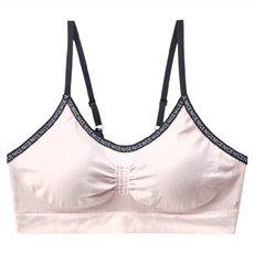 G805# 運動風細肩字母分段加壓小可愛 可拆一體式棉杯 可調細肩帶