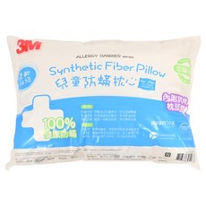 3M 大童防蟎枕心附純棉枕套 9-13歲適用, 1個, White