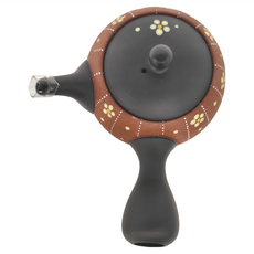 昭萌 11號黑丸茶線花急須壺 陶瓷材質, 昭萌11號黑丸茶線花急須壺, 200ml, 1個