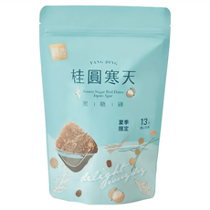 糖鼎 桂圓寒天黑糖磚 獨立包裝 季節限定, 390g, 1袋