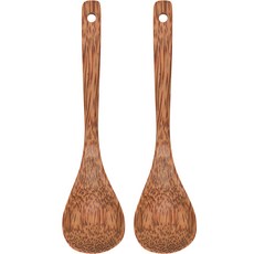 NOW 椰木點心匙2件組 - 總長15.2公分, 匙面直徑3.5公分，帶吊掛孔, NODD6, 1組