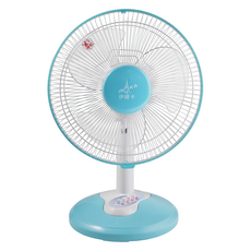 INAKA 伊娜卡 三段速桌扇, AS透明扇葉, 按鍵式開關, 粉彩底座, ST-1204