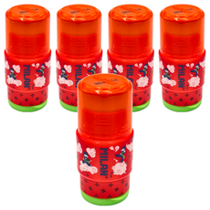 MILAN 功夫忍者 橡皮擦 + 可伸縮削筆器, 顏色隨機, 5個