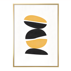 BOLUO GALLERY 菠蘿選畫所 幾何 咖啡豆 APGS3416G, 金色