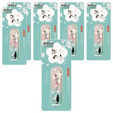 EKI MORI MACHI 驛森町 粉櫻花透明膠帶修正帶, 藍櫻花貓, 6個