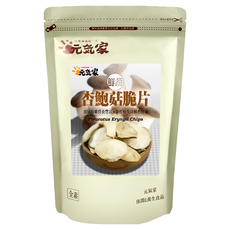 元氣家 杏鮑菇脆片, 嚴選新鮮杏鮑菇製成, 含纖維素及維生素, 無添加色素及防腐劑, 100g, 1包