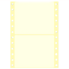 華麗牌 電腦列印標籤 單排 WL-5005Y 黃色, 300張, 1盒