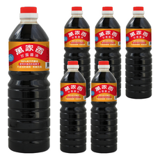 萬家香 甘露醬油，100%純天然釀造，使用非基因改造黃豆，不添加防腐劑、焦糖色素, 1L, 6瓶