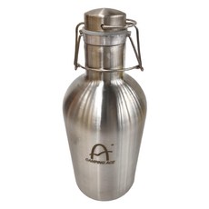 CAMPING ACE 野樂 雙層304不銹鋼啤酒壺 戶外隨身水壺 CampingAce, 銀色, 1.5L, 1個