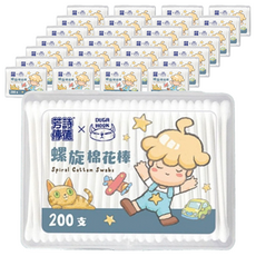 fastrend 芳詩傳德 X Duga Hook 螺旋棉花棒 200支, 30盒