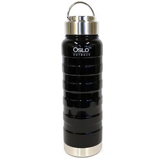 OSLO Outback 304不鏽鋼手提式保溫杯 熱/冷飲適用, 閃亮黑, 700ml, 1個